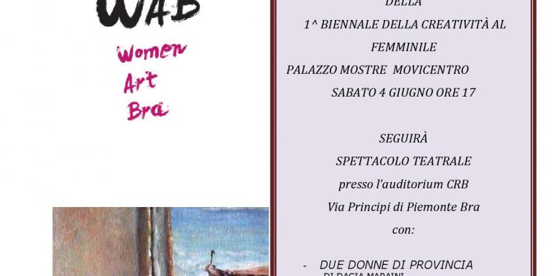 Biennale della Creatività al femminile – W.A.B. Women art Bra