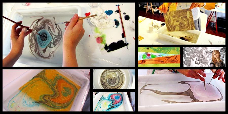 WORKSHOP: SUMINAGASHI, PAINTING ON WATER WORKSHOP: SUMINAGASHI, PAINTING ON WATER