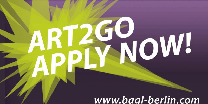 B.AGL - ART2GO - Offer for artists - only for a short time and only few spots left! B.AGL - ART2GO - Offer for artists - only for a short time and only few spots left!