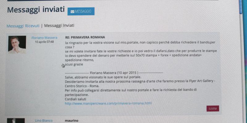 questi sono gli interlocutori d'arte contemporanea... sei mentalmente bannato