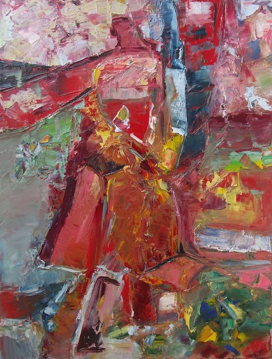 Lovely bird dancing slowly