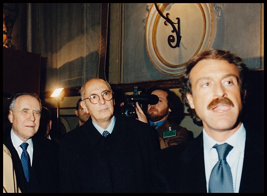 Giorgio Napolitano, Carlo Azeglio Ciampi, Augusto De Luca.