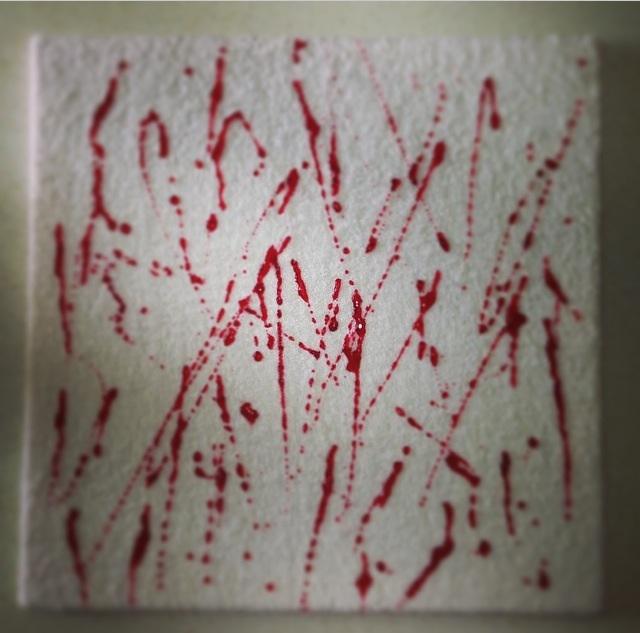 Sciroppo di Amarene su base in spugna,concetto:"Sò finite l'Amarene"