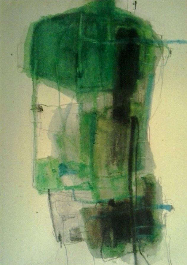 Verde n 1 - Tecnica mista su carta 2015