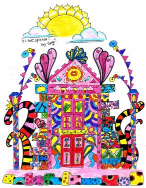 TanyZentangle !!!! @-)---)---- 5- Il Sole Splende