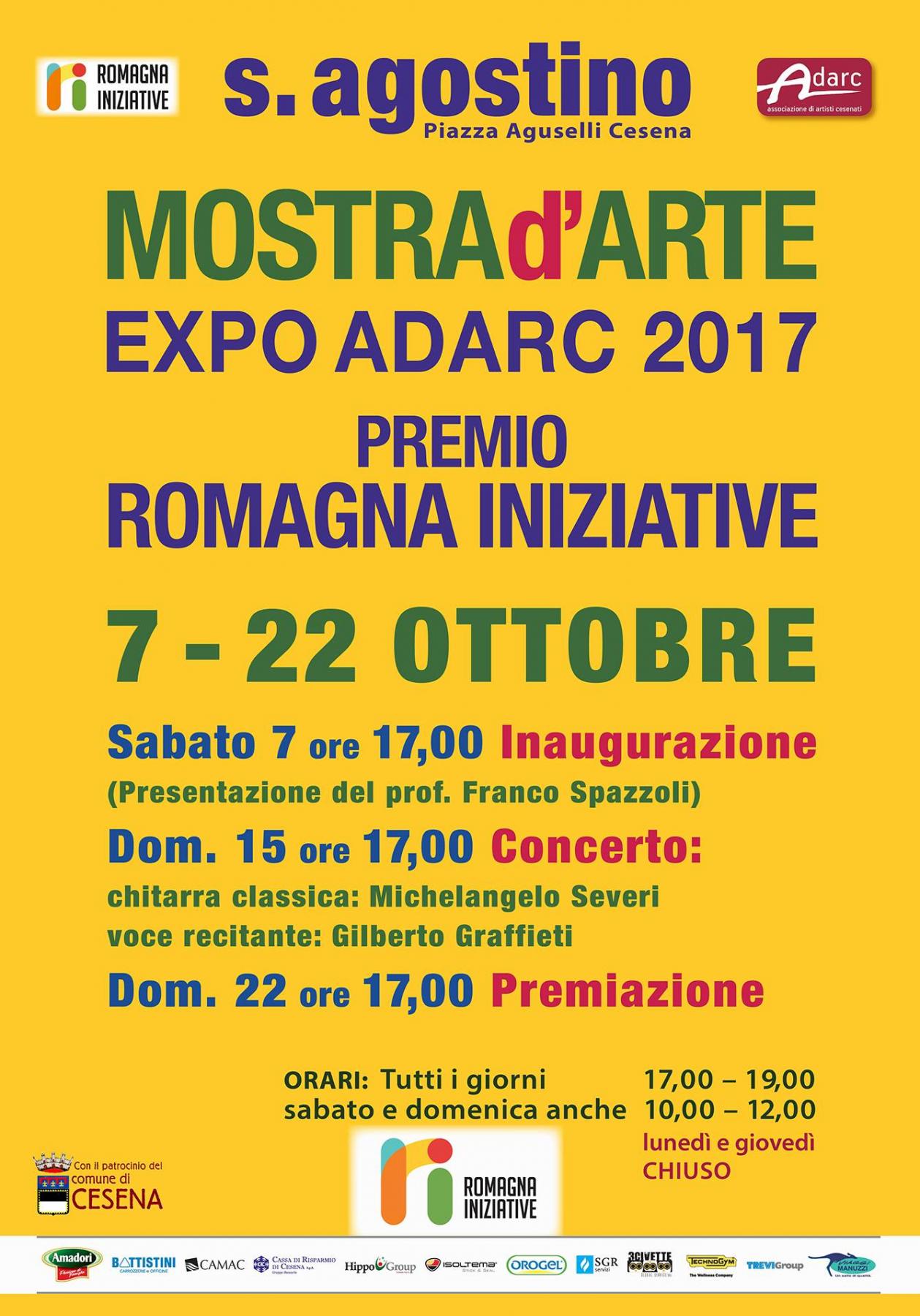 Mostra d'arte Expò Adarc Premio Romagna Iniziative Mostra d'arte Expò Adarc Premio Romagna Iniziative