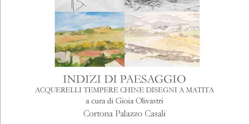 TRACES OF A LANDSCAPE, watercolours, tempera, china, pencil drawings