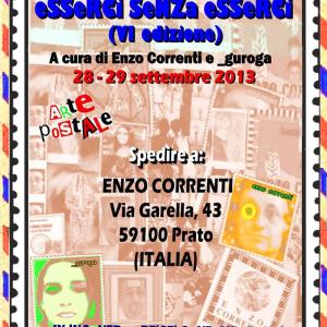 SeSTa CoNVoCaZione iNTeRNaZioNaLe Di aRTe PoSTaLe eSSeRCi SeNZa eSSeRCi 2013 