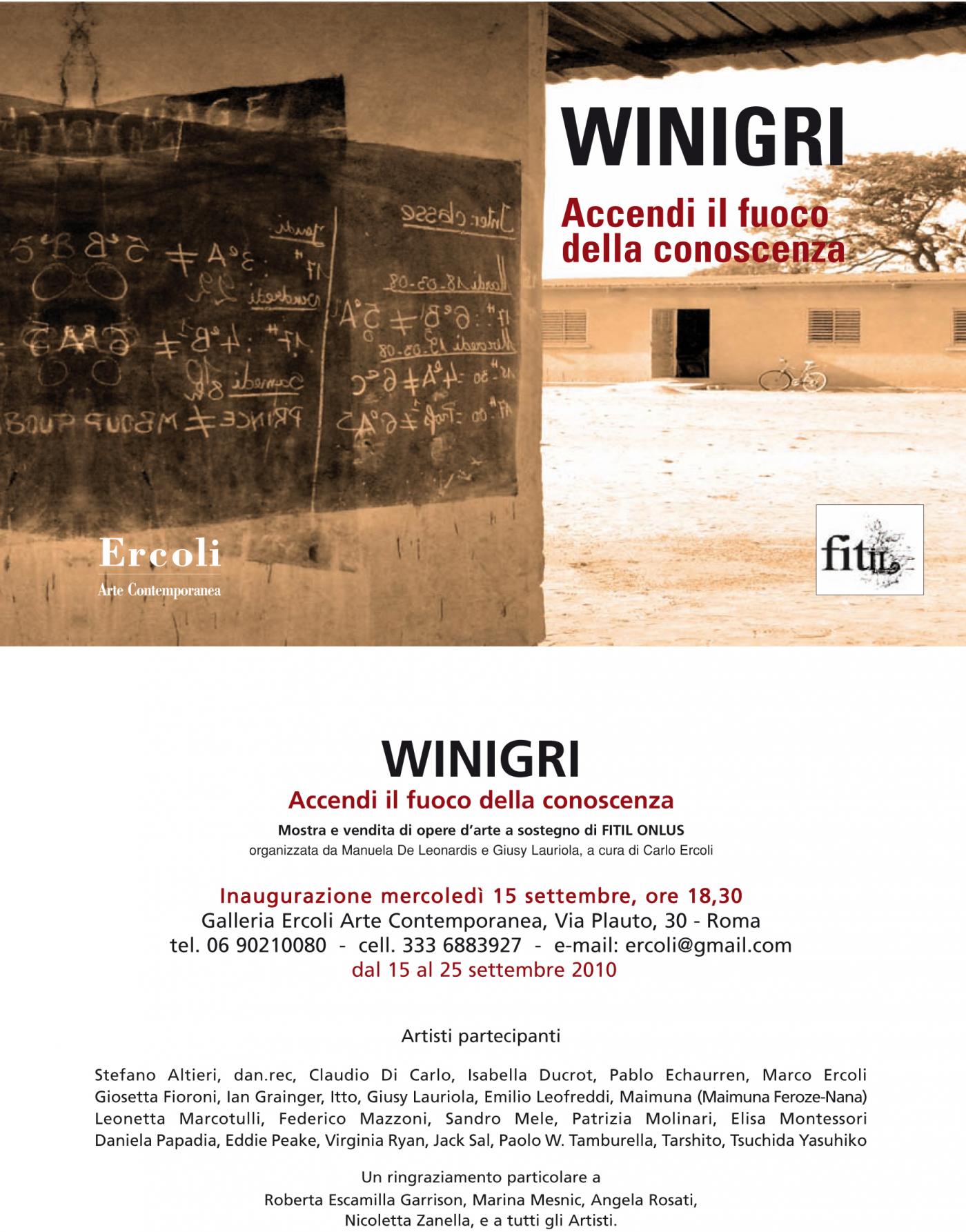 WINIGRI  Accendi il fuoco della conoscenza