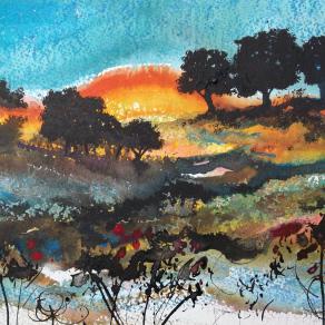 Orange Hills (detail)