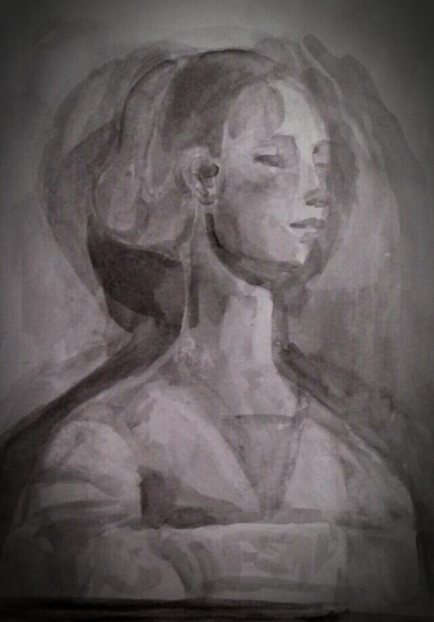 Bozzetto per busto di donna