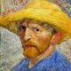 Contemplating van Gogh - Self-Portrait with Straw Hat