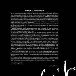 MOSTRA-TRIBUTO: "GIORGIO CELIBERTI - Segni Antropomorfi"