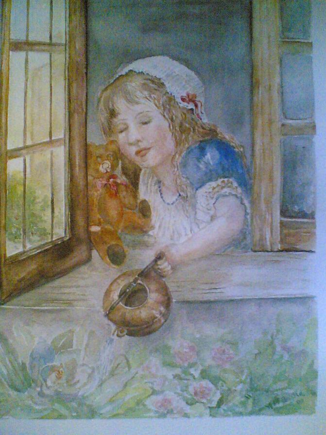 BAMBINA ALLA FINESTRA