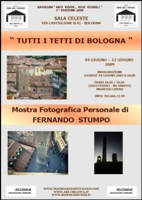 Locandina Mostra Fernando Stumpo Sala Celeste Bologna Locandina Mostra Fernando Stumpo Sala Celeste Bologna