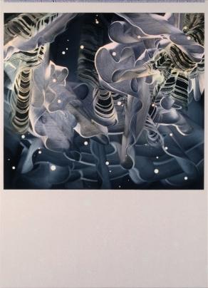 Patrick Tabarelli, Indian Amethyst Boundless, 2012, oil and alkyd on canvas, 70x50cm