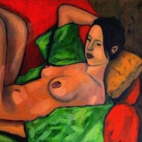 Gianni Mileo (Italia) - Nudo - Olio su cartone 35 X 50