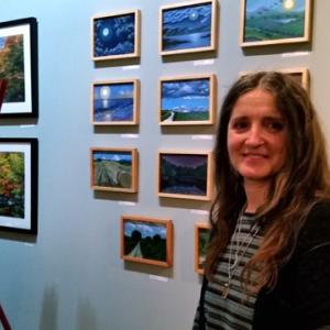 Carla Strozzieri is participating in the group art show "Shimmering" at the Gallery Ava, in Calicoon, NY.