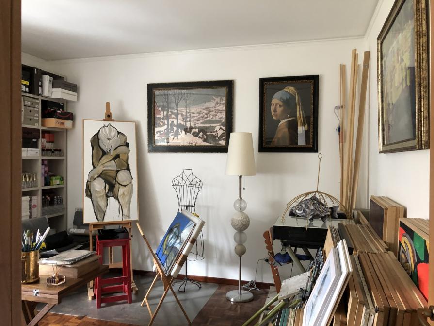 "Interno studio di pittura di Lucia Ghirardi"