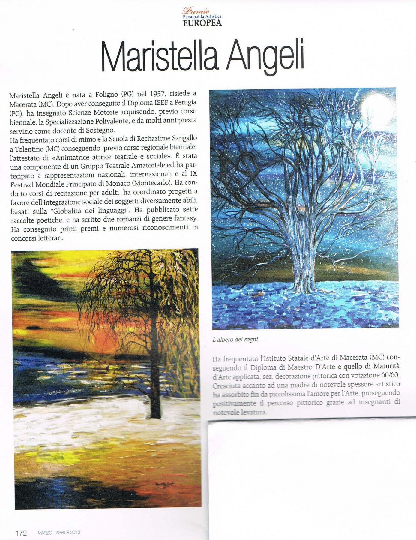 Inserimento nella rivista Over Art .