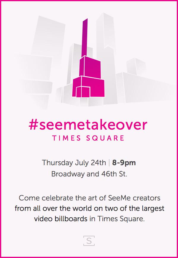 #seemetakeover TIMES SQUARE