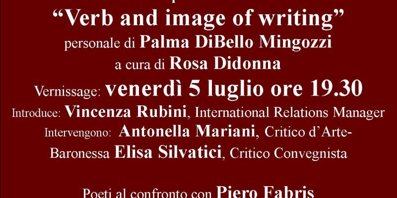 “Verb and image of writing”