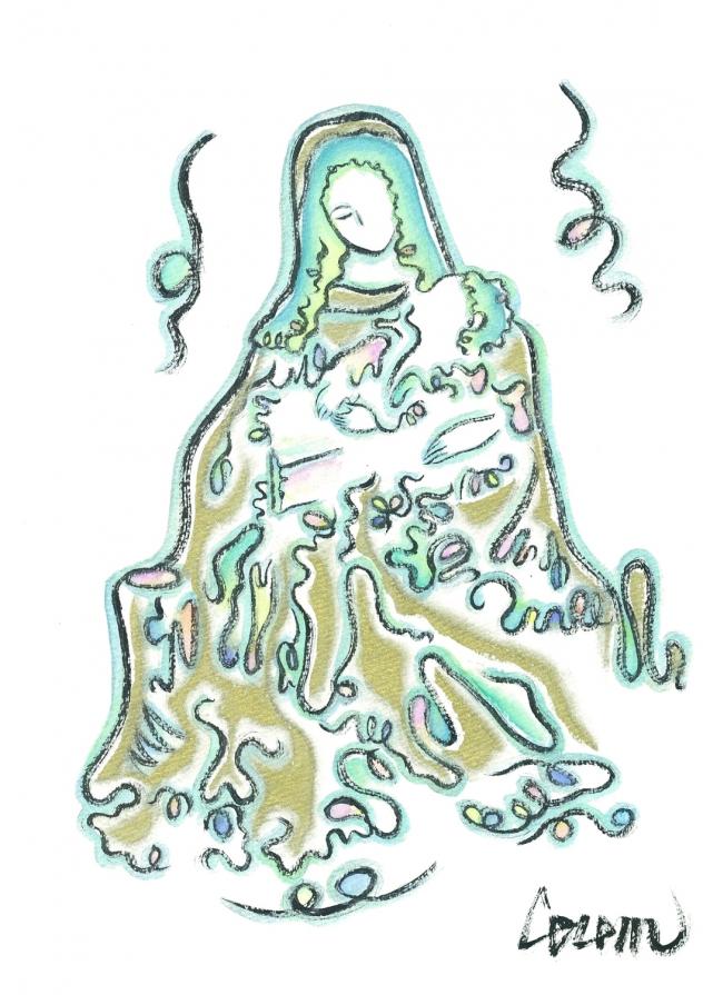 Santa Maria holding Jesus Santa Maria holding Jesus