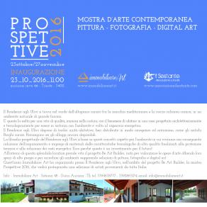   Esposizione " Prospettive" al "Residence degli Ulivi" in località Aurisina Cave ( Trieste) per Opera " Fashion" . Presentation Exhibition " Prospett