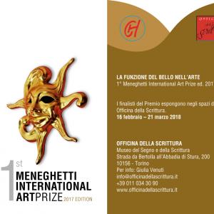 1sr Meneghetti International Art Prize Exhibition of us finalists at the Officina della Scrittura