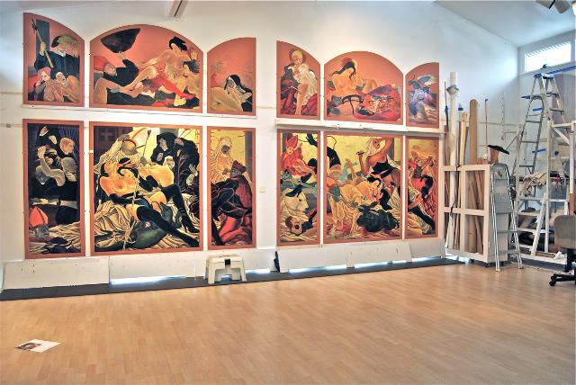 The Cloisters/Madonna and Geisha in progress The Cloisters/Madonna and Geisha in progress