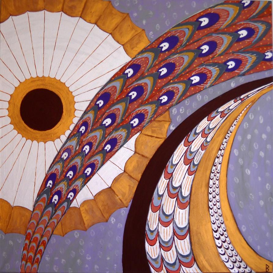 The Pecock Feather Fan The Pecock Feather Fan