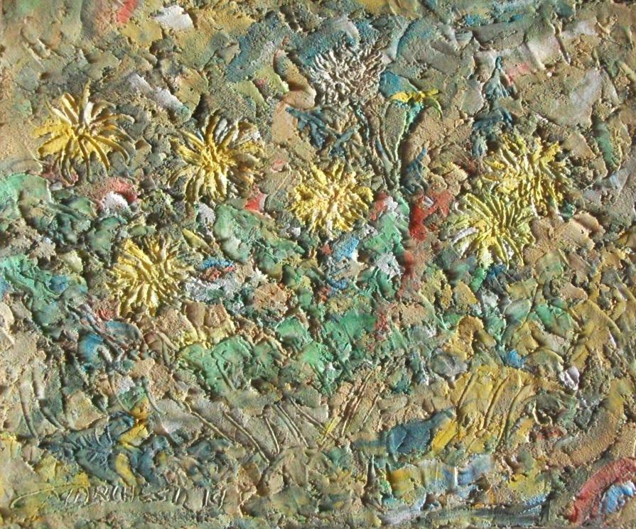 biodivesità-affresco su isolante polistirene- 60x50x2