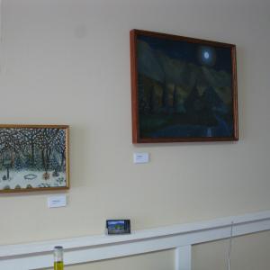 Carla Strozzieri's paintings are on exhibit at "From the Vineyards,"  Paintings by Carla Strozzieri
