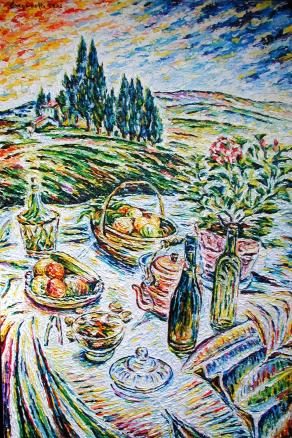 Natura morta davanti ai prati di Mugnano