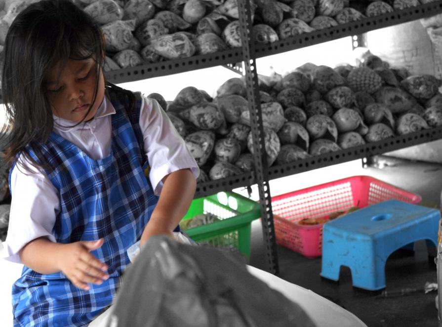 La bimba e le sue conchiglie ...