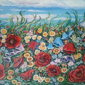 Sul ciglio di una strada di campagna