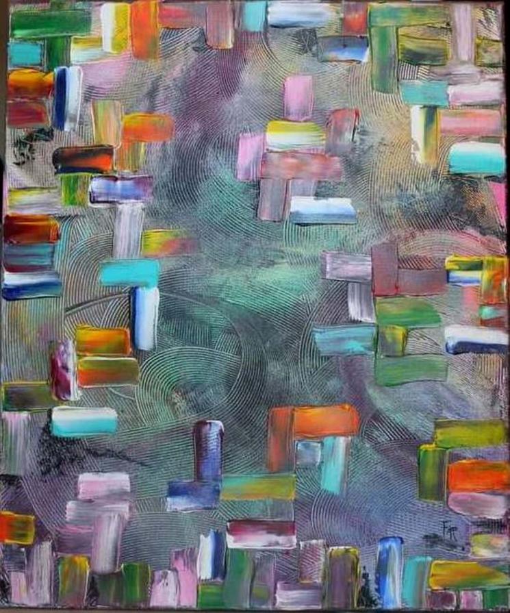 Francesca Renda (Italia) - Strati d'animo - acrilico tela - 50 x 70