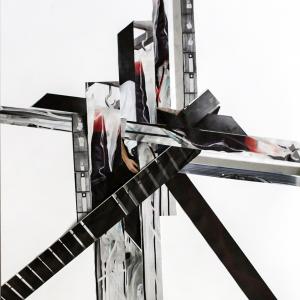 Paper cut collage (Pillar) Paper cut collage (Pillar)