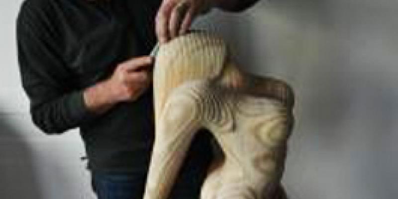 "Legni - vena svelata, corpo della scultura"