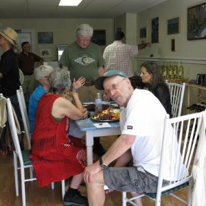 Carla Strozzieri's paintings are on exhibit at "From the Vineyards,"  Paintings by Carla Strozzieri