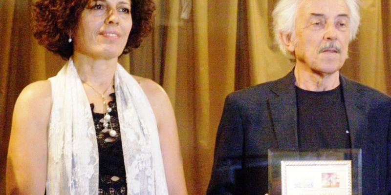 Maristella Angeli riceve la Targa Premio, Galleria Borghese, Mentana - Roma