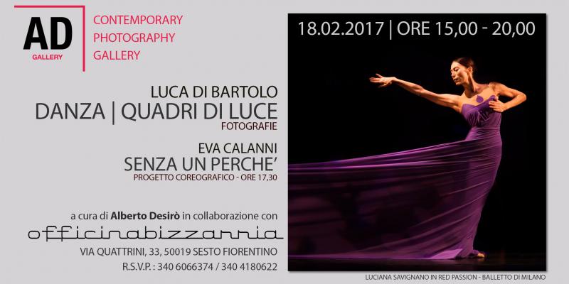 Danza | Quadri di luce - Luca Di Bartolo e Eva Calanni, a cura di Alberto Desirò Danza | Quadri di luce - Luca Di Bartolo e Eva Calanni, a cura di Alberto Desirò