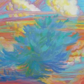 ALBERO alle Collovare2012 olio su cartone telato 50x70