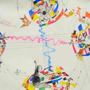 The virtual electrical wires, playing a cat's cradle