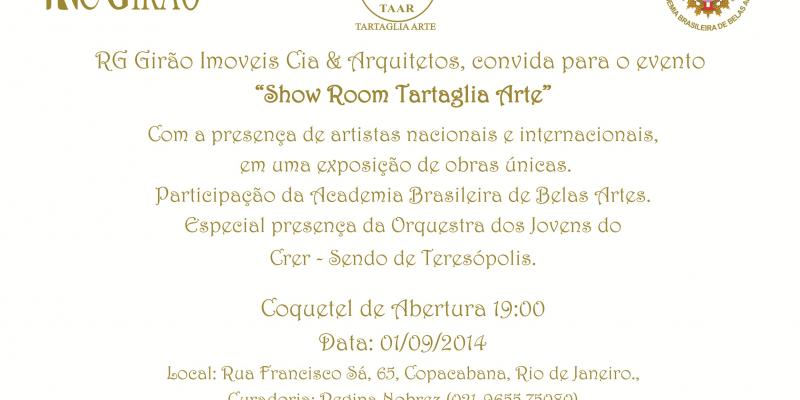 Tartaglia Arte New Show Room a Rio de Janeiro