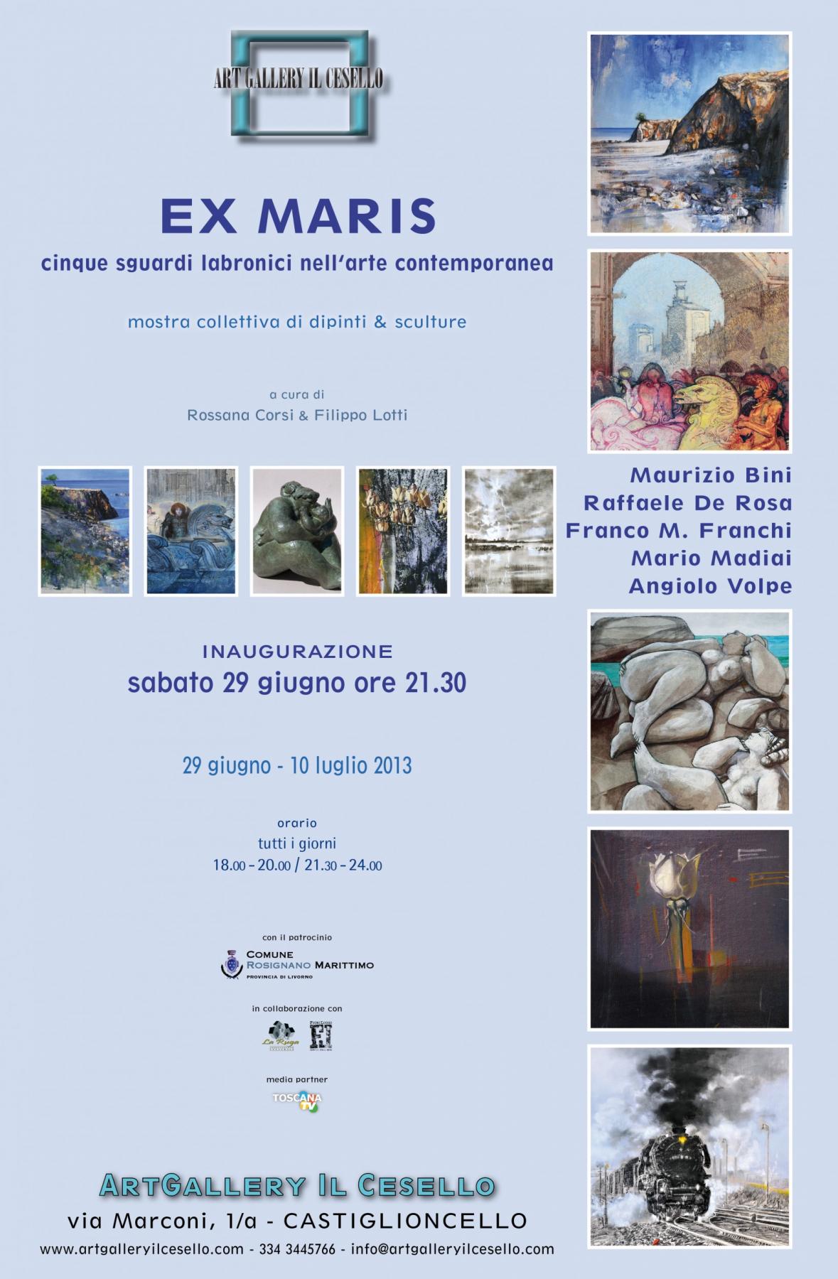 “Ex Maris”, cinque sguardi labronici nell’arte contemporanea “Ex Maris”, cinque sguardi labronici nell’arte contemporanea