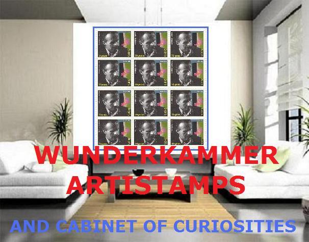 “Wunderkammer Artistamps And Cabinet Of Curiosities” “Wunderkammer Artistamps And Cabinet Of Curiosities”