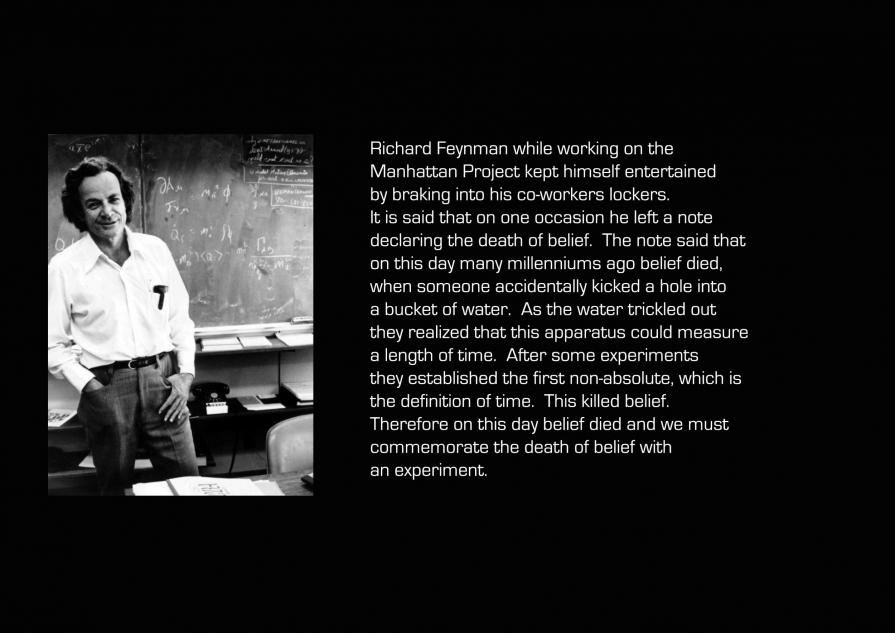 The Eternal Commemoration for the Death of Belief The Eternal Commemoration for the Death of Belief