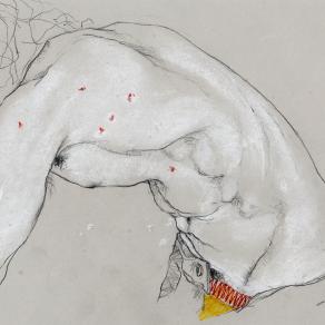 ragazzo con silp colorato e nei rossi