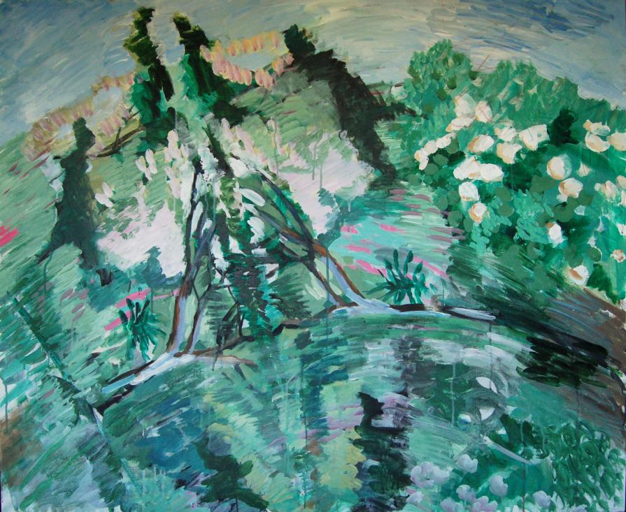 Abandoned Garden in The Rain